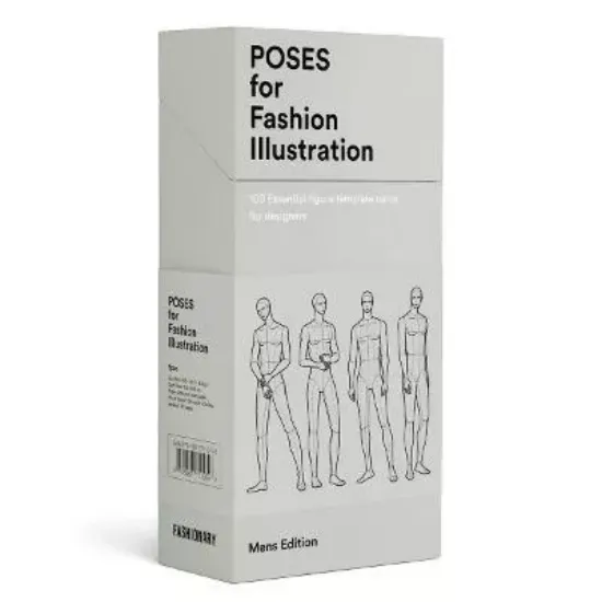 Изображение Книга Poses for Fashion Illustration - Mens (Card Box)