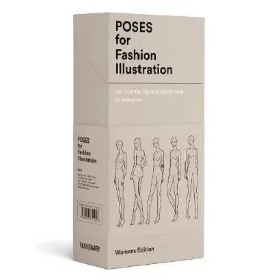 Зображення Книга Poses for Fashion Illustration (Card Box) : 100 essential figure template cards for designers